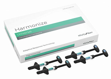 Гармонайз Harmonize Advance Kit: 8 шприцев по 4 г: эмаль А2, А3; дентин А2, А3, А4, прозрачный