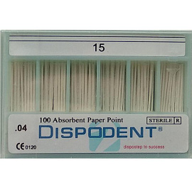 Штифты бумажные №15 04 конус (100 шт) Dispodent