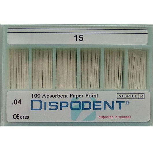 Штифты бумажные №15 04 конус (100 шт) Dispodent