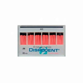 Гуттаперчевые штифты №40 06 конус (60 шт) Dispodent