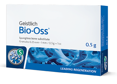 Био-осс Bio-Oss костный материал гранулы 0,5г 0,25-1мм размер S Geistlich