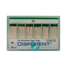 Штифты бумажные №35 06 конус (100 шт) Dispodent