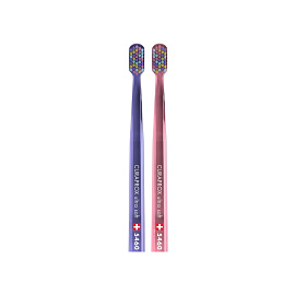 Набор зубных щеток ultrasoft d 0,10 мм Duo Colorful Curls 2023 (2 шт) Curaprox
