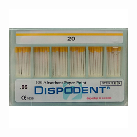 Штифты бумажные №20 06 конус (100 шт) Dispodent