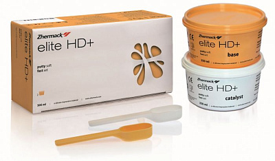 Силикон-А Elite HD+ Putty Soft Fast Setting (250мл + 250мл) Zhermack