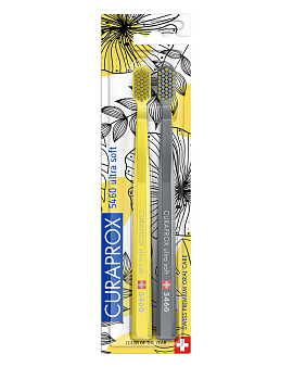 Набор зубных щеток ultrasoft d 0,10 мм CS Duo Special Color of the Year 2021 (2 шт) Curaprox