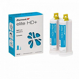 Силикон-А Elite H+D+Light Body Normal Setting (голубой)2х50 мл+12 желтых смесит. нак., С203030