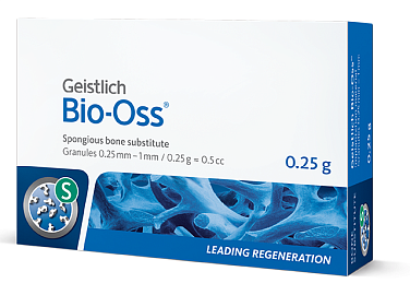 Био-осс Bio-Oss костный материал гранулы 0,25г 0,25-1мм размер S Geistlich
