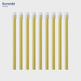 Слюноотсосы Monoart ЕМ15 желтые с фиксируемым наконечником (100 шт) Euronda