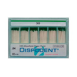 Штифты бумажные №35 04 конус (100 шт)  Dispodent