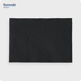 Салфетки Monoart Premium 2-х слойные черные 33*45см (500 шт) Euronda