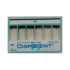 Штифты бумажные №40 06 конус (100 шт) Dispodent
