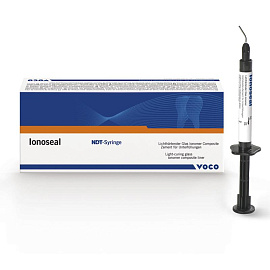 Ионосил Ionoseal шприц цемент стеклоиномерный для подкладок с фтором шприц с/о белый 3х2,5мл VOCO