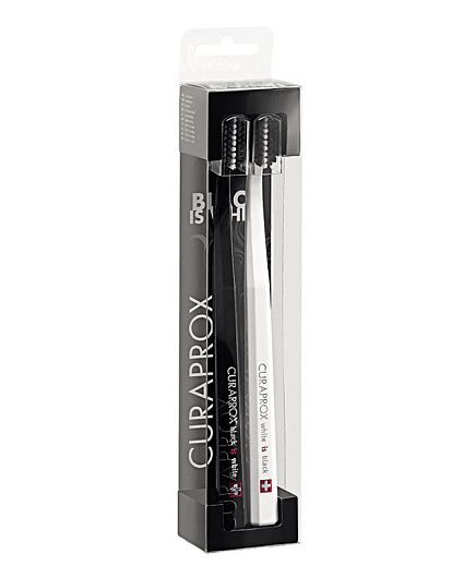 Набор зубных щеток White ls Black (2шт) Curaprox