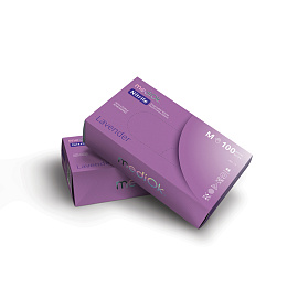 Перчатки нитриловые M Lavender лавандовые (50 пар 4г) mediOk ЧЗ