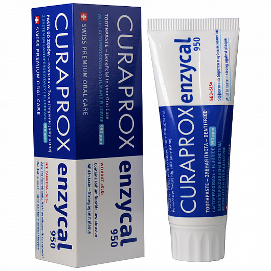 Паста зубная Enzycal 950 75мл Curaprox