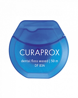 Нить межзубная с мятным вкусом вощеная 50м Curaprox