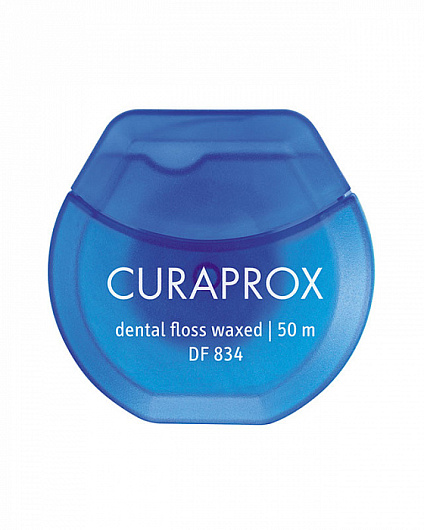 Нить межзубная с мятным вкусом вощеная 50м Curaprox