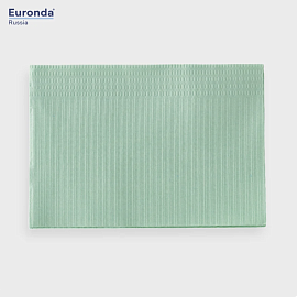 Салфетки Monoart Basic 2-х слойные зеленые 33*45см (500 шт) Euronda