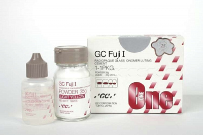 Фуджи 1 Fuji I цемент для фиксации 35 гр + 20 мл GC