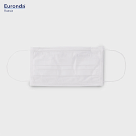 Маски Monoart Protection 3 трехслойные белые 50 шт Euronda
